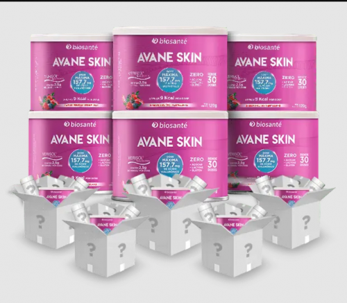 3un Avane Skin Blend abacaxi com limão + 3un pêssego com tangerina + Brindes