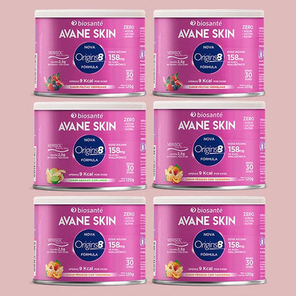 Kit 6 potes Avane Skin Biosanté - Colágeno Verisol em pó