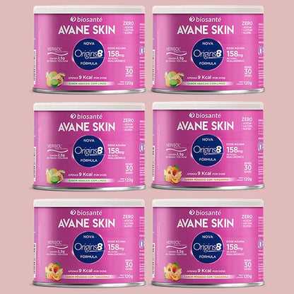 Kit 6 potes Avane Skin Biosanté - Colágeno Verisol em pó
