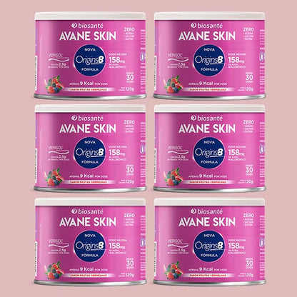 Kit 6 potes Avane Skin Biosanté - Colágeno Verisol em pó