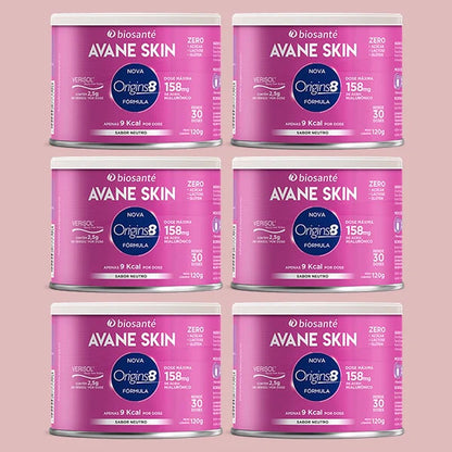Kit 6 potes Avane Skin Biosanté - Colágeno Verisol em pó