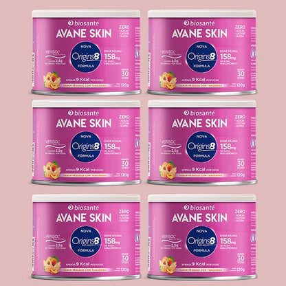 Kit 6 potes Avane Skin Biosanté - Colágeno Verisol em pó