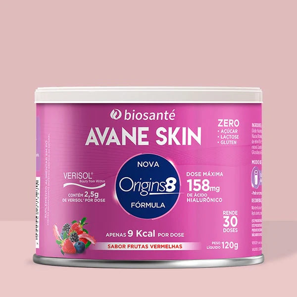 Avane Skin Biosanté - Colágeno Verisol em pó com ácido hialurônico 158mg, 120g