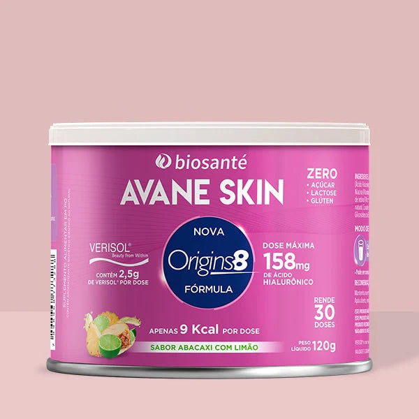 Avane Skin Biosanté - Colágeno Verisol em pó com ácido hialurônico 158mg, 120g