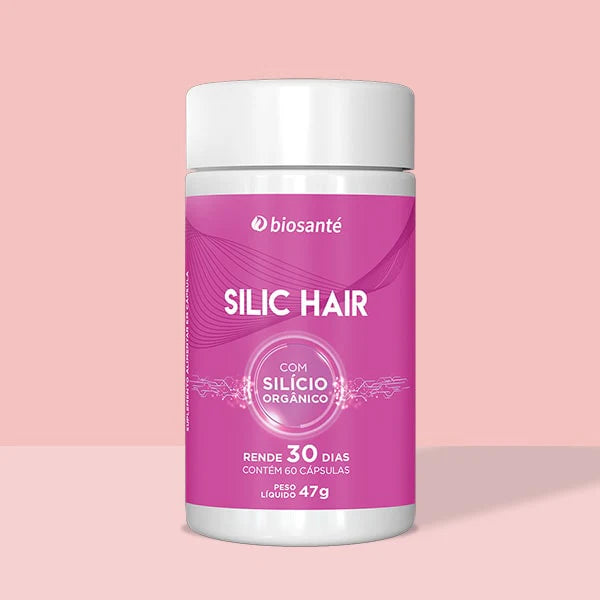 Silic Hair Biosanté - Suplemento capilar com silício orgânico, 60 cápsulas 