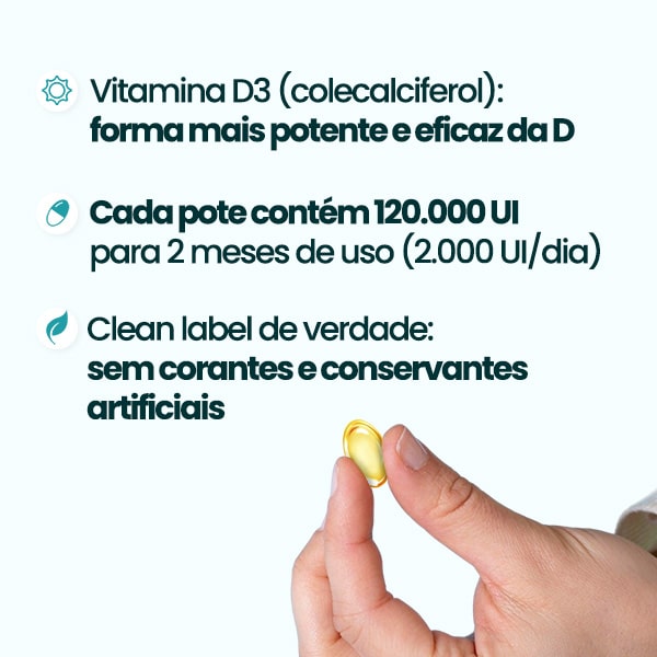 Vitamina D 2000 UI Biosanté 60 Cápsulas